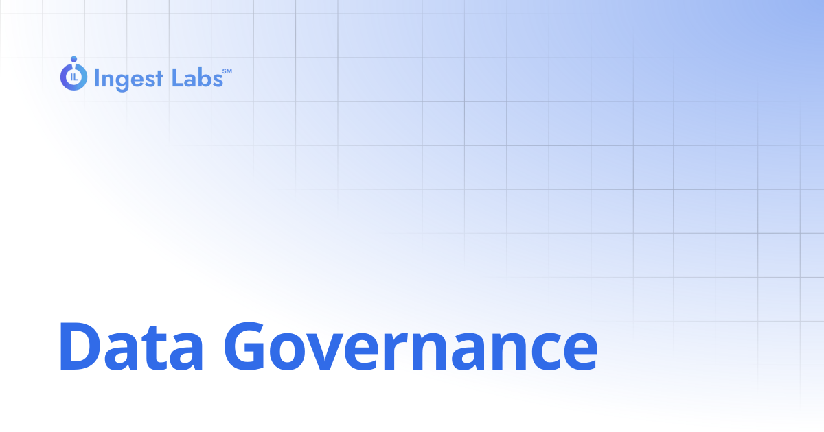 Data Governance | Ingets Labs Documentation